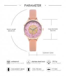 Geometric pattern women leather strap watch 106 Geometric pattern women leather strap watch 106