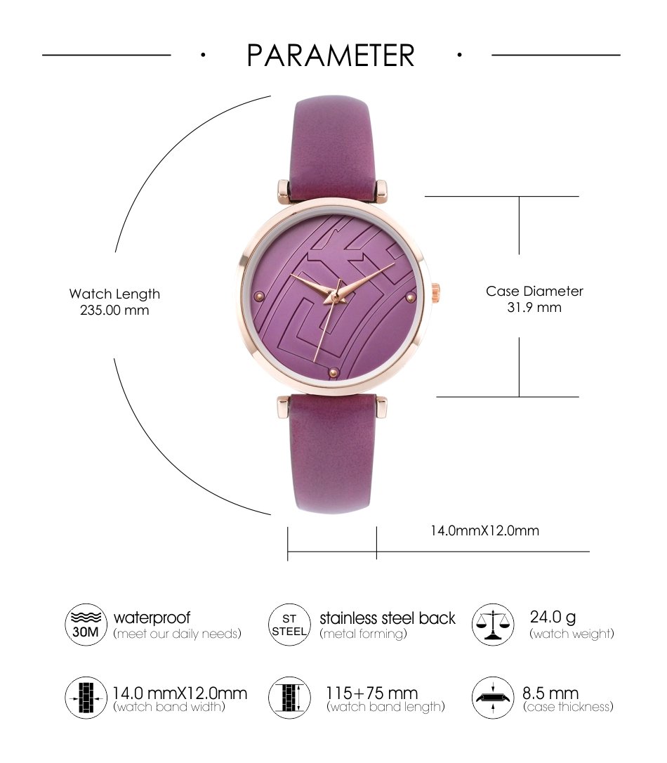 Lovely leather strap women quartz watches 105 Lovely leather strap women quartz watches 105