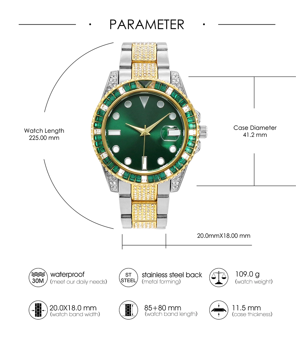 Stainless steel quartz waterproof watch for men 205 Stainless steel quartz waterproof watch for men 205